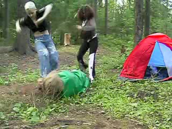 Reverse rape sex in the forest